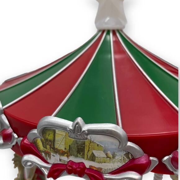 Mr. Christmas Animated Tree Topper-Carousel Christmas Decoration - Picture 2 of 12